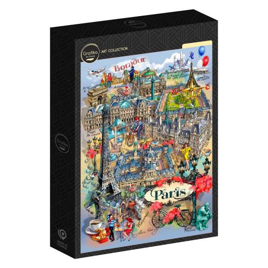 Puzzle Grafika Collage de París de 1000 Piezas Puzzle Grafika Collage de París de 1000 Piezas