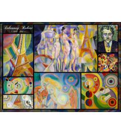 Puzzle Grafika Collage de Robert Delaunay de 2000 Piezas