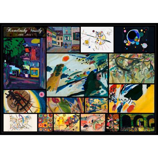 Puzzle Grafika Collage de Wassily Kandinsky de 1000 Piezas