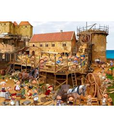 Puzzle Grafika Construyendo el Castillo de 2000 Pzs