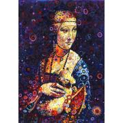 Puzzle Grafika Dama con Armiño (Da Vinci) de 1500 Piezas