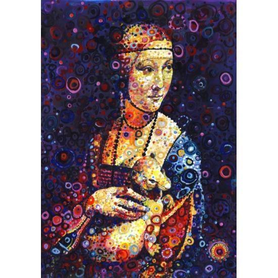 Puzzle Grafika Dama con Armiño (Da Vinci) de 1500 Piezas Puzzle Grafika Dama con Armiño (Da Vinci) de 1500 Piezas