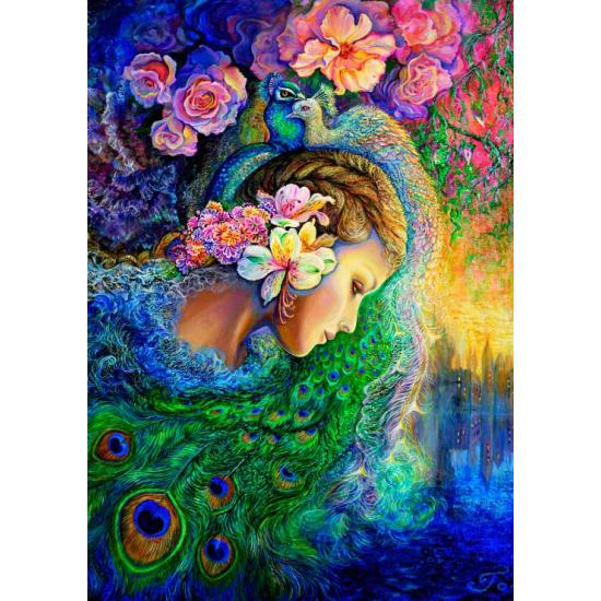 Puzzle Grafika Danza del Pavo Real de 1000 Piezas