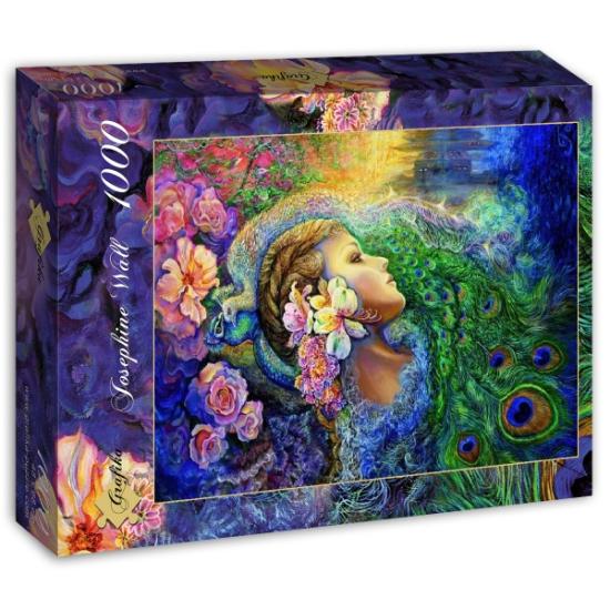 Puzzle Grafika Danza del Pavo Real de 1000 Piezas