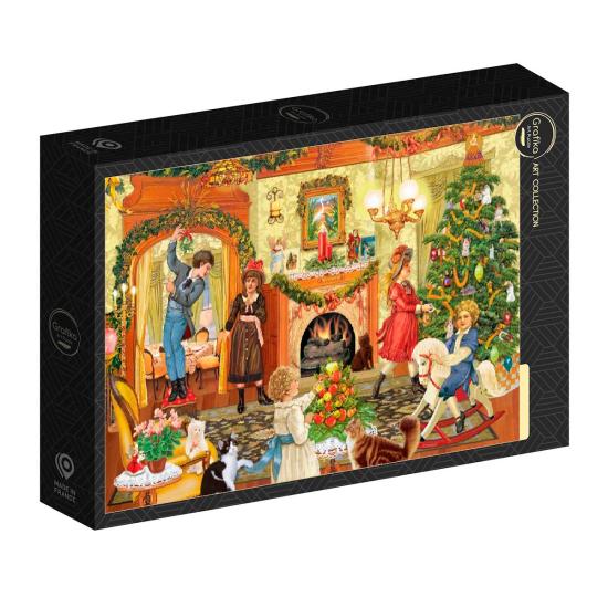 Puzzle Grafika Dónde Colgar el Muérdago de 1000 Pzs