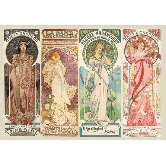 Puzzle Grafika El Arte de Alfons Mucha de 1000 Piezas