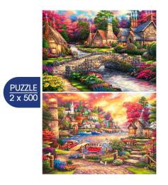 Puzzle Grafika El Arte De Chuck Pinson de 2x500 Piezas