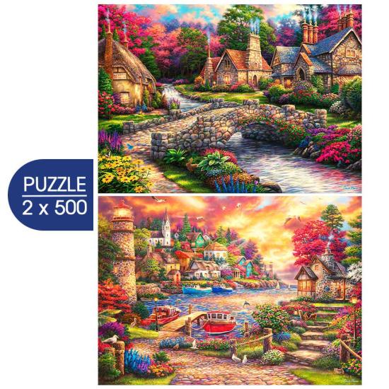 Puzzle Grafika El Arte De Chuck Pinson de 2x500 Piezas