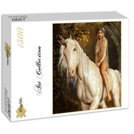 Puzzle Grafika El Hada y el Unicornio de 1500 Piezas