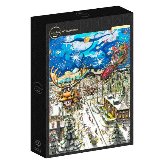 Puzzle Grafika El Recorrido de Papá Noel de 1000 Pzs