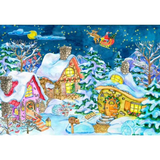 Puzzle Grafika El Sendero de Papá Noel de 1000 Pzs