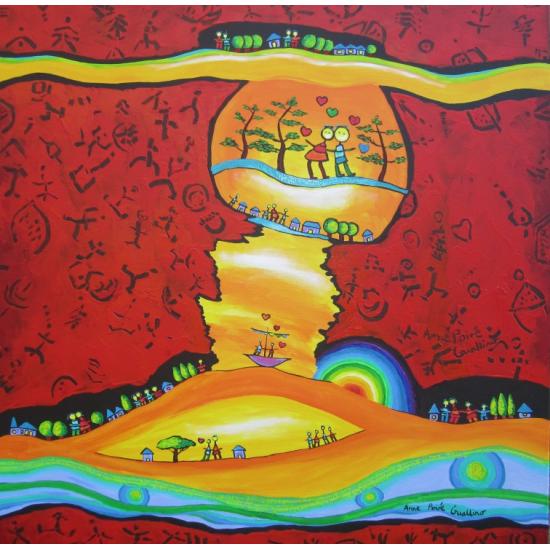 Puzzle Grafika Florecimiento Colorido de 1000 Piezas