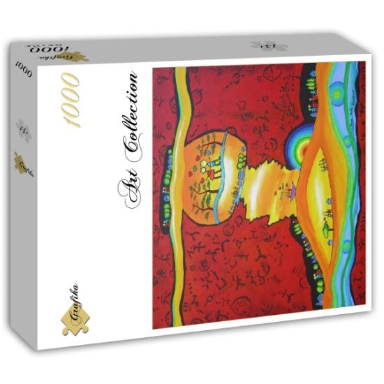 Puzzle Grafika Florecimiento Colorido de 1000 Piezas