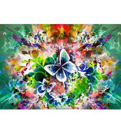 Puzzle Grafika Flores y Mariposas de Primavera de 1500 Piezas
