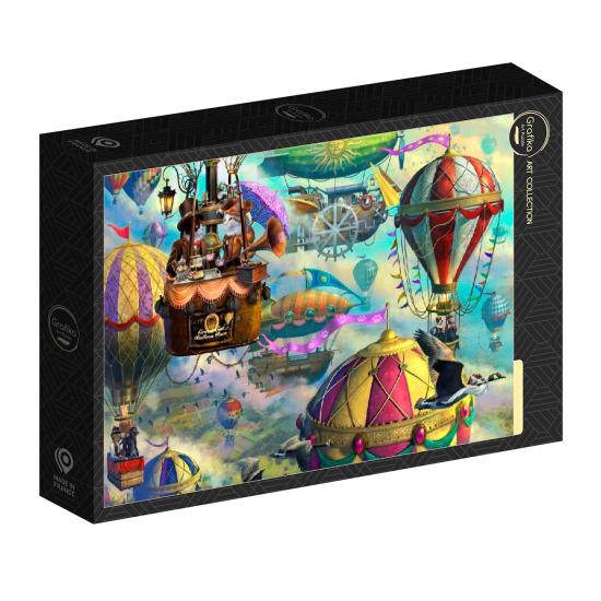Puzzle Grafika Gran Carrera De Globos Felinos de 1000 Piezas
