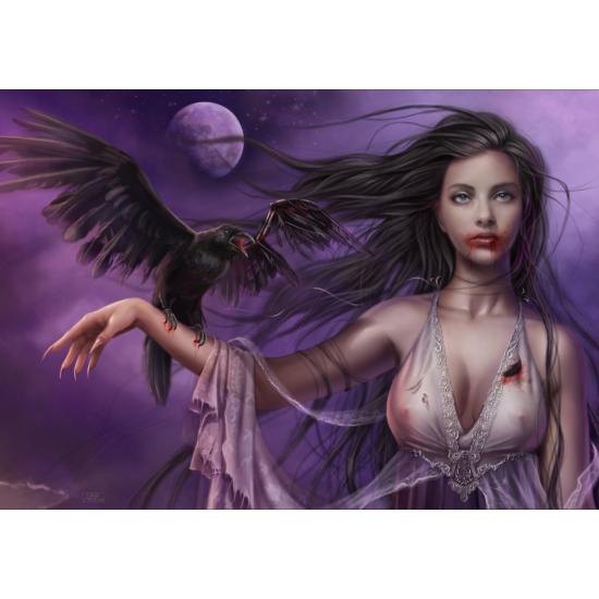 Puzzle Grafika Grito a la Luz de la Luna de 1000 Piezas