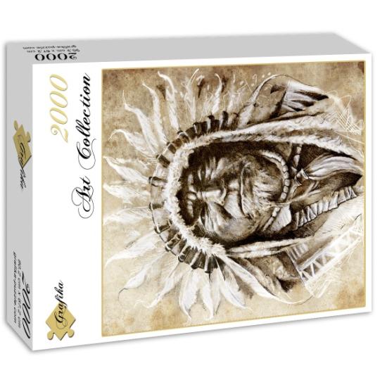 Puzzle Grafika Jefe Indio de 2000 Piezas