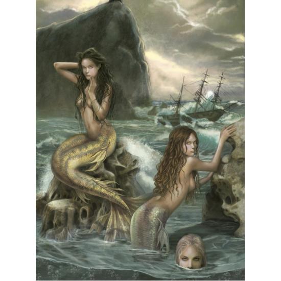 Puzzle Grafika La Canción de Las Sirenas de 2000 Piezas