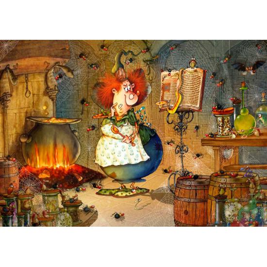 Puzzle Grafika La Receta de la Bruja de 1000 Piezas