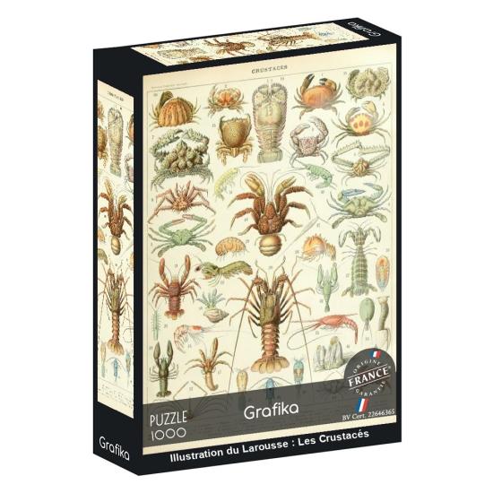 Puzzle Grafika Larousse: Crustáceos de 1000 Piezas