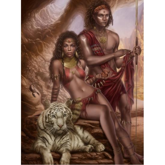 Puzzle Grafika Los Guerreros del Tigre de 2000 Piezas