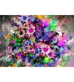 Puzzle Grafika Mariposas de Colores de 1000 Piezas