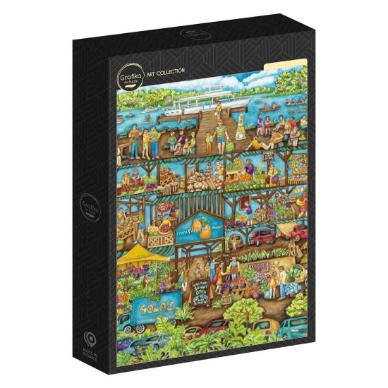 Puzzle Grafika Mercado de Agricultores de 1000 Piezas