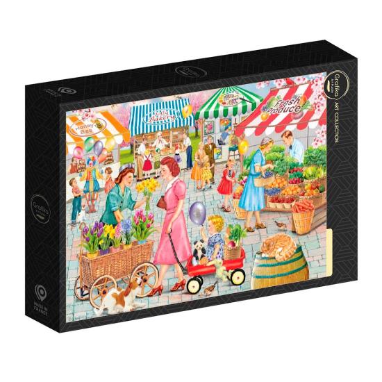 Puzzle Grafika Mercado de Primavera de Smallburg 1000 Piezas