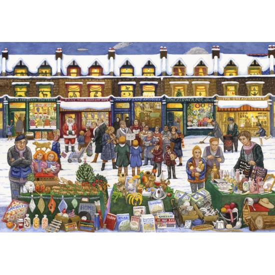 Puzzle Grafika Mercado Navideño Del Alfabeto de 1000 Piezas