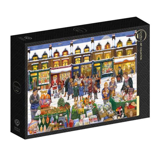 Puzzle Grafika Mercado Navideño Del Alfabeto de 1000 Piezas