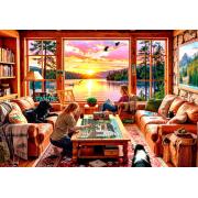 Puzzle Grafika Mientras Están Pescando de 1000 Piezas