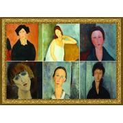 Puzzle Grafika Modigliani en Collage de 1500 Piezas