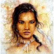 Puzzle Grafika Mujer Cherokee de 1000 Piezas