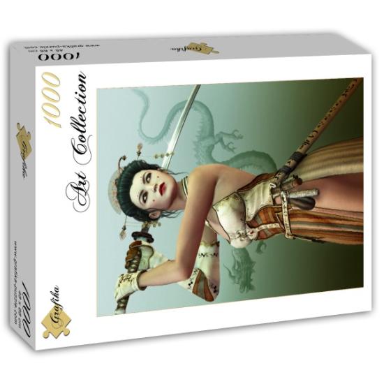 Puzzle Grafika Mujer Samurai  de 1000 Piezas