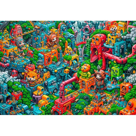 Puzzle Grafika Robotopia de 1000 Piezas