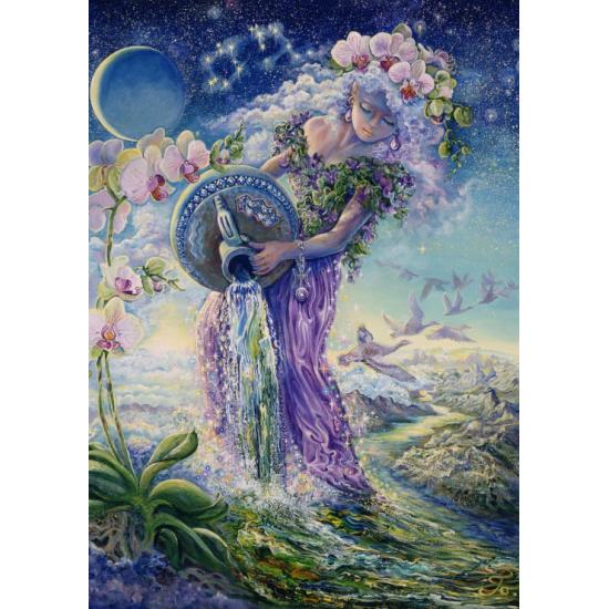 Puzzle Grafika Signo del Zodiaco, Acuario de 1000 Piezas