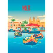Puzzle Hachette Sueños De Vacaciones En Malta de 500 Pzs