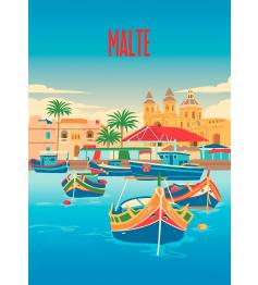 Puzzle Hachette Sueños De Vacaciones En Malta de 500 Pzs