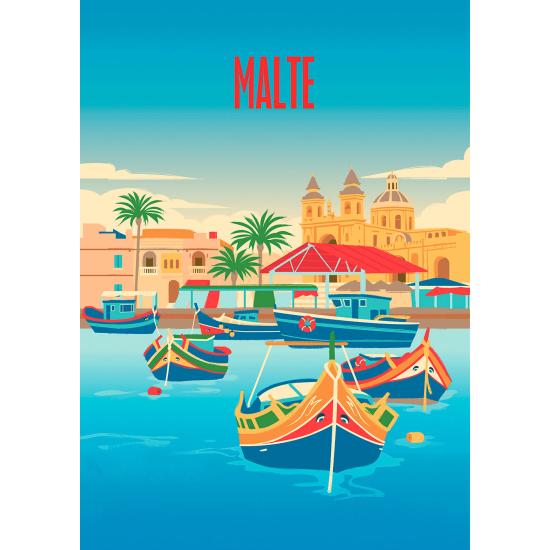 Puzzle Hachette Sueños De Vacaciones En Malta de 500 Pzs