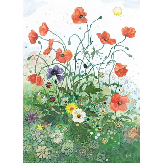 Puzzle Heye Amapolas Rojas de 1000 Piezas