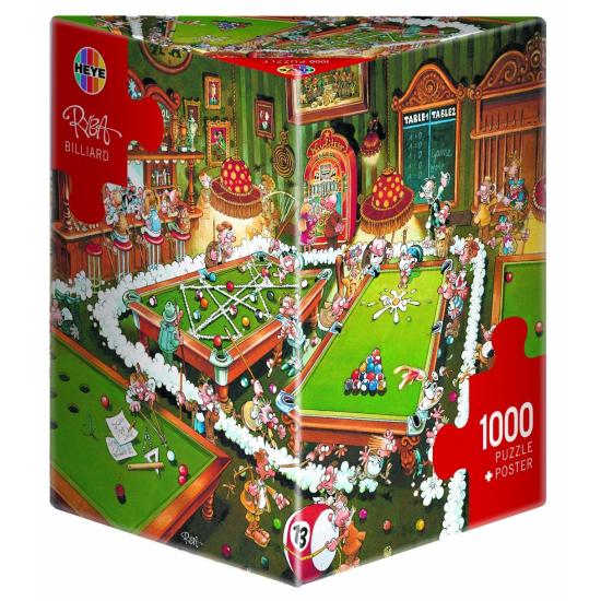 Puzzle Heye Billar, Caja Triangular de 1000 Piezas Puzzle Heye Billar, Caja Triangular de 1000 Piezas