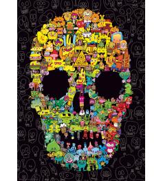 Puzzle Heye Calavera de Garabatos de 1000 Piezas