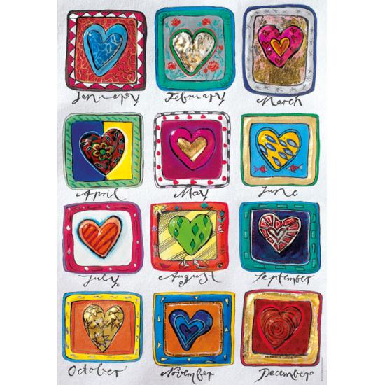Puzzle Heye Calendario del Amor de 500 Piezas