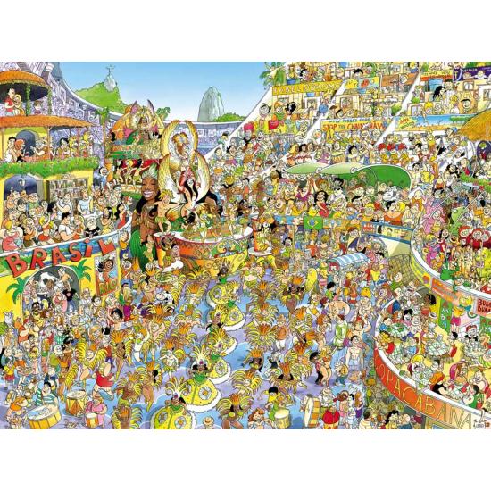 Puzzle Heye Carnaval de Rio, Caja Triangular de 1500 Piezas