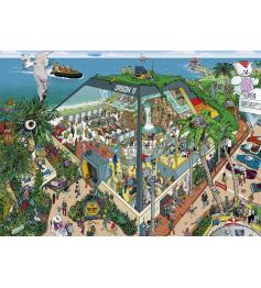 Puzzle Heye Centro de Belleza, Caja Triangular de 1000 Piezas