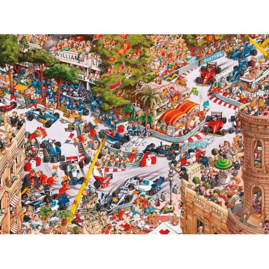 Puzzle Heye Clásicos de Mónaco, Caja Triangular de 1500 Piezas