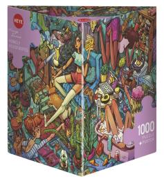 Puzzle Heye Compañeras Hogareñas Caja Triangular de 1000 Pzs