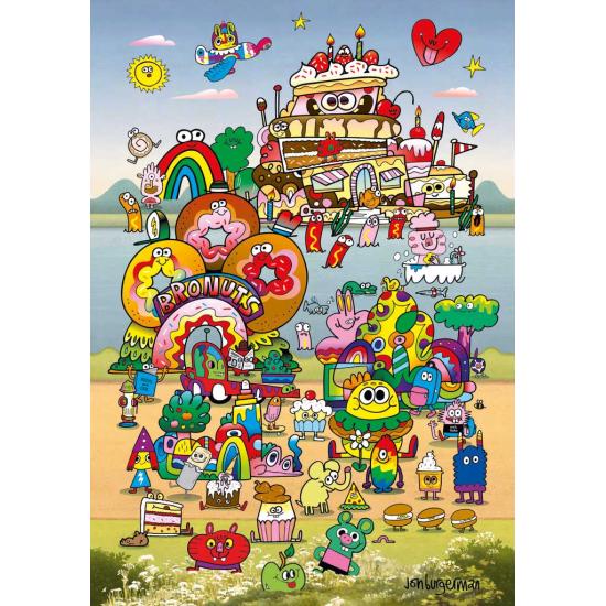 Puzzle Heye Con Jon Burgerman de 500 Piezas
