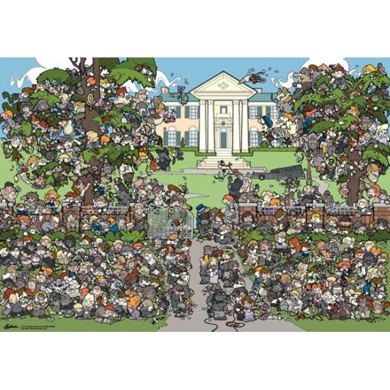 Puzzle Heye Donde Está Elvis?. Graceland de 1000 Piezas