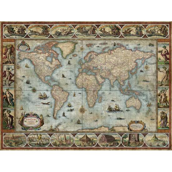 Puzzle Heye El Mundo de Willem Blaeu de 1500 Piezas